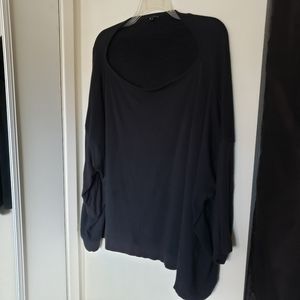 Stella & Dot Black Addy Poncho Sweater